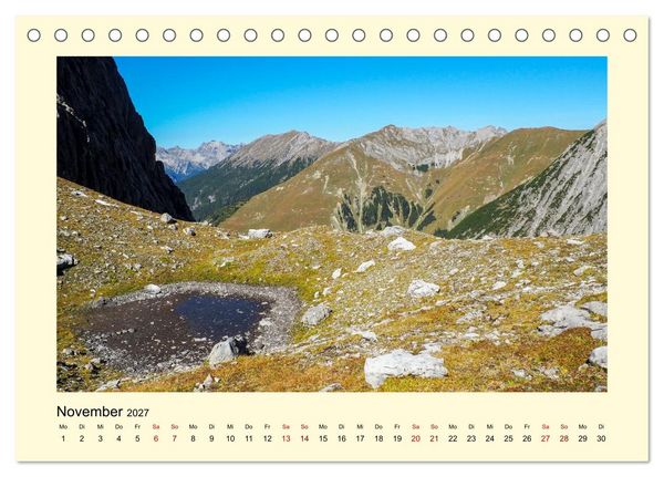 Produktbild: Lechtaler Alpen (Tischkalender 2027 DIN A5 quer), CALVENDO Monatskalender