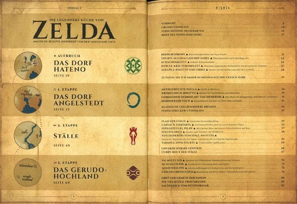 Produktbild: Die legend&auml;re K&uuml;che von Zelda - Magische Rezepte inspiriert von der Videogame-Saga