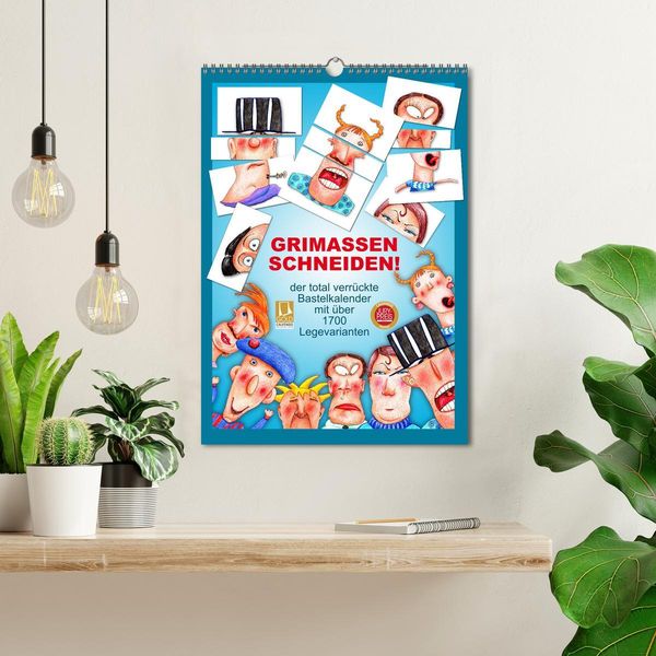 Produktbild: GRIMASSEN SCHNEIDEN! (Wandkalender 2026 DIN A3 hoch), CALVENDO Monatskalender