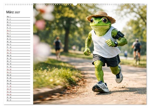 Produktbild: Sportfrosch (hochwertiger Premium Wandkalender 2027 DIN A2 quer), Kunstdruck in Hochglanz