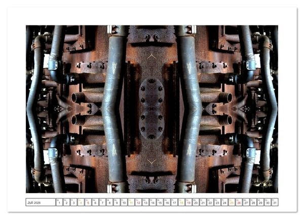 Produktbild: Faszination Spiegelung - Industrie und Technik (Wandkalender 2026 DIN A2 quer), CALVENDO Monatskalender