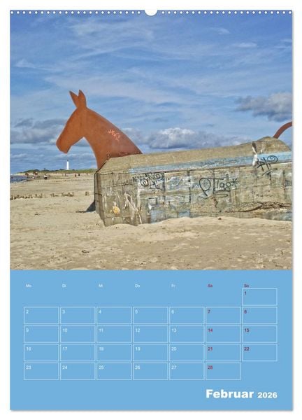 Produktbild: Nordseereise &ndash; J&uuml;tland in D&auml;nemark &ndash; Von Blavand bis Henne Strand (Wandkalender 2026 DIN A2 hoch), CALVENDO Monatskalender
