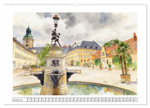 Produktbild: Historische Altst&auml;dte in Th&uuml;ringen (hochwertiger Premium Wandkalender 2027 DIN A2 quer), Kunstdruck in Hochglanz