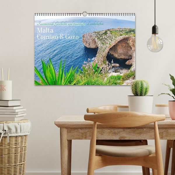 Produktbild: Malta, Comino & Gozo (Wandkalender 2026 DIN A3 quer), CALVENDO Monatskalender