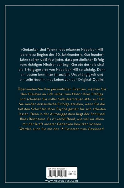 Produktbild: Denke nach und werde reich