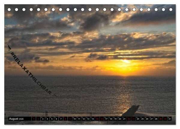 Produktbild: Norderney - von barfuss bis Cocktail (Tischkalender 2026 DIN A5 quer), CALVENDO Monatskalender
