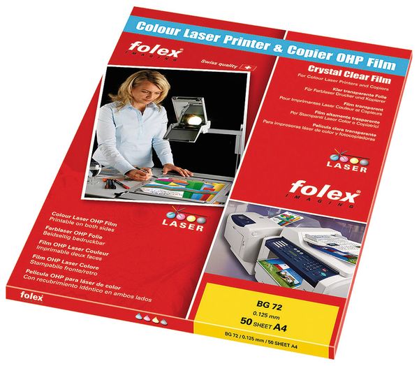 Produktbild: Farb-Laserfolie BG-72 A4 50 St&uuml;ck