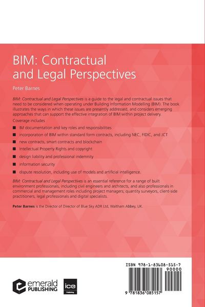 Produktbild: BIM Contractual and Legal Perspectives