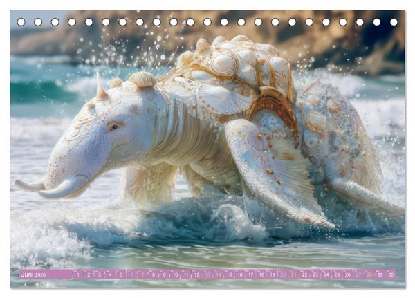 Produktbild: Humorvolle tierische Sch&ouml;pfungen - Hybridtiere (Tischkalender 2026 DIN A5 quer), CALVENDO Monatskalender