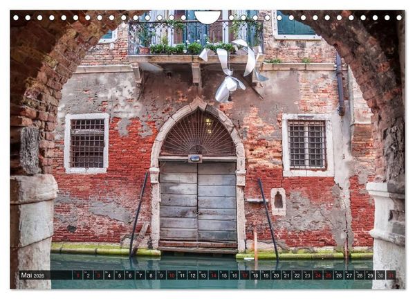 Produktbild: VENEDIG charmante Details (Wandkalender 2026 DIN A4 quer), CALVENDO Monatskalender