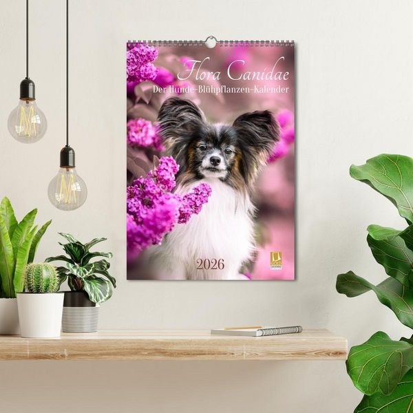 Produktbild: Flora Canidae - der Hunde-Bl&uuml;hpflanzen-Kalender (Wandkalender 2026 DIN A3 hoch), CALVENDO Monatskalender