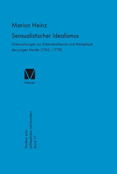 Produktbild: Sensualistischer Idealismus