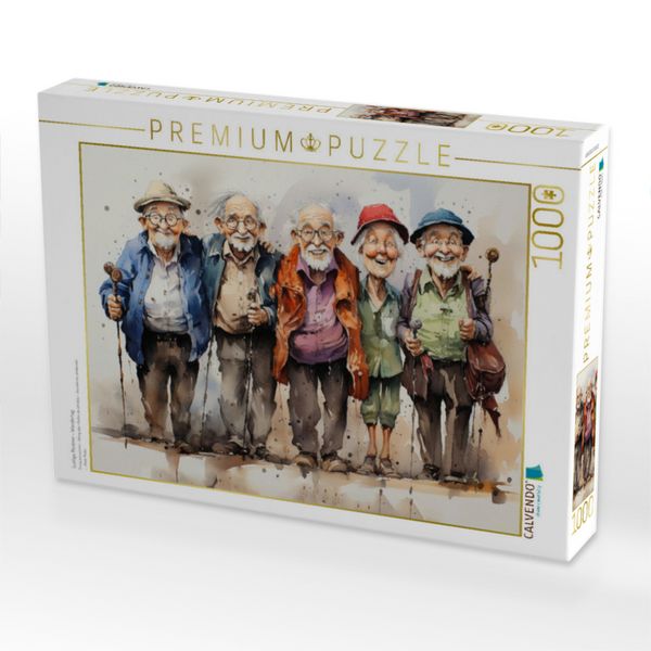 Produktbild: CALVENDO Puzzle Lustige Rentner - Wandertag | 1000 Teile Lege-Gr&ouml;&szlig;e 64x48cm Foto-Puzzle f&uuml;r gl&uuml;ckliche Stunden