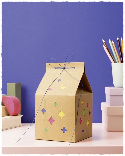 Produktbild: FOLIA Bastelartikel DIY Laterne MILKY WAY, inkl. 1 LED-Licht und Batterien