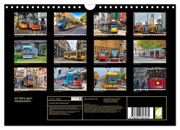 Produktbild: Ich fahre gern Stra&szlig;enbahn (Wandkalender 2026 DIN A4 quer), CALVENDO Monatskalender