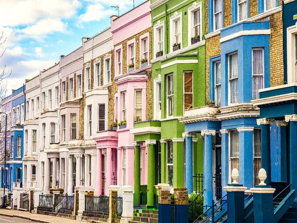 Produktbild: CALVENDO Puzzle Typische H&auml;user Notting Hill London | 1000 Teile Lege-Gr&ouml;&szlig;e 64x48cm Foto-Puzzle f&uuml;r gl&uuml;ckliche Stunden