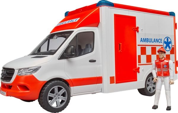 Produktbild: bruder 02676 MB Sprinter Ambulanz mit L+S Modul und Fahrer