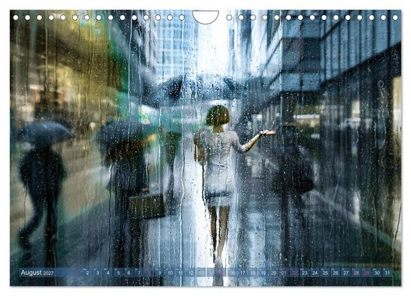 Produktbild: Pluviophil - Verr&uuml;ckt nach Regen (Wandkalender 2027 DIN A4 quer), CALVENDO Monatskalender