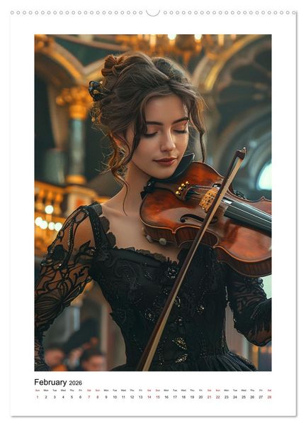 Produktbild: Violin Enjoyment (Wall Calendar 2026 DIN A2 portrait), CALVENDO 12 Month Wall Calendar