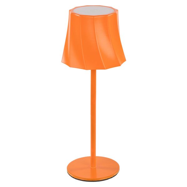 Produktbild: Idena LED Tischleuchte Touch Metall/Kunststoff orange 9x24,5cm Akku USB dimmbar 3 Modi Innen
