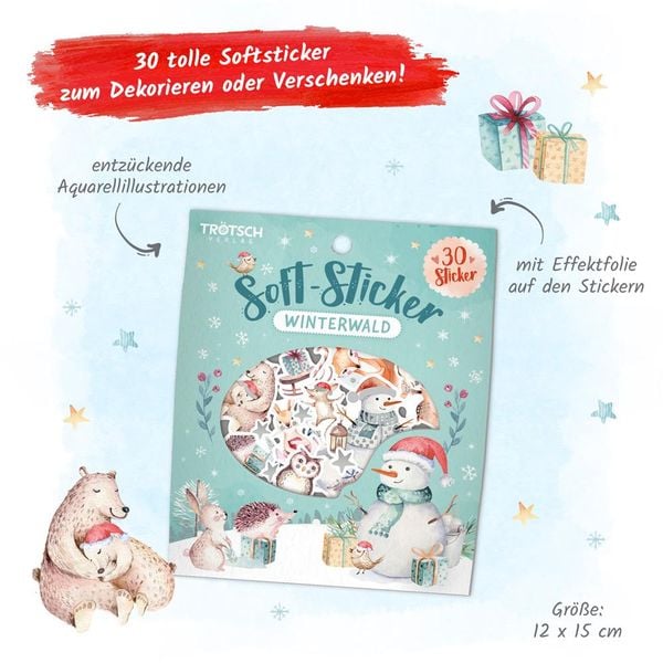 Produktbild: Tr&ouml;tsch Soft-Sticker Winterwald