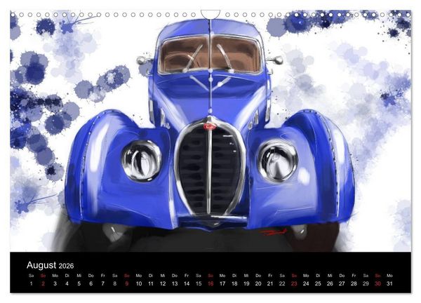 Produktbild: Classic Car Art by Reinhold Art&acute;s (Wandkalender 2026 DIN A3 quer), CALVENDO Monatskalender