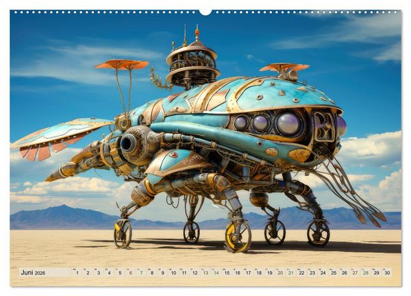 Produktbild: Luftschiff-Fantasie (Wandkalender 2026 DIN A2 quer), CALVENDO Monatskalender