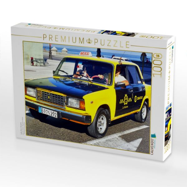 Produktbild: CALVENDO Puzzle Lada-Taxi in Havanna | 1000 Teile Lege-Gr&ouml;&szlig;e 64x48cm Foto-Puzzle f&uuml;r gl&uuml;ckliche Stunden
