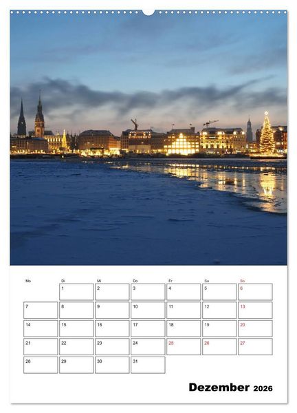 Produktbild: Sch&ouml;nes Hamburg (hochwertiger Premium Wandkalender 2026 DIN A2 hoch), Kunstdruck in Hochglanz