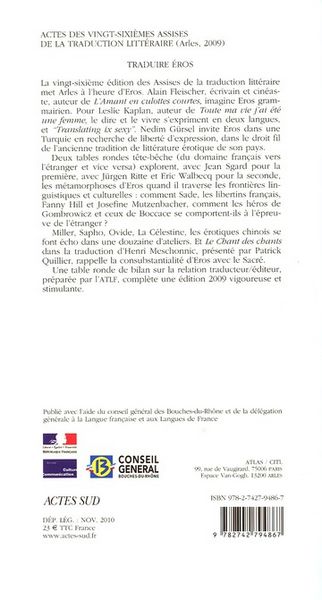 Produktbild: Vingt-Sixiemes Assises de la Traduction Litteraire, Arles 2009