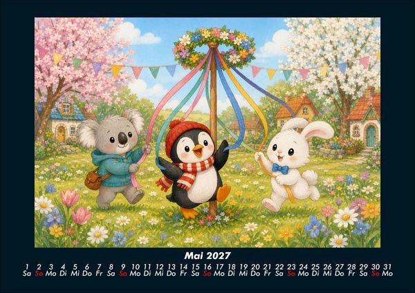 Produktbild: Kiki, Pico & Bouncy feiern durchs Jahr 2027 Fotokalender DIN A4