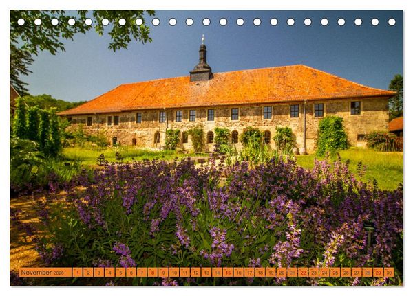 Produktbild: Das Kloster Michaelstein erleben &ndash; Ehemalige Zisterzienser &ndash; Abtei in Blankenburg am Harz (Tischkalender 2026 DIN A5 quer), CALVENDO Monatskalender