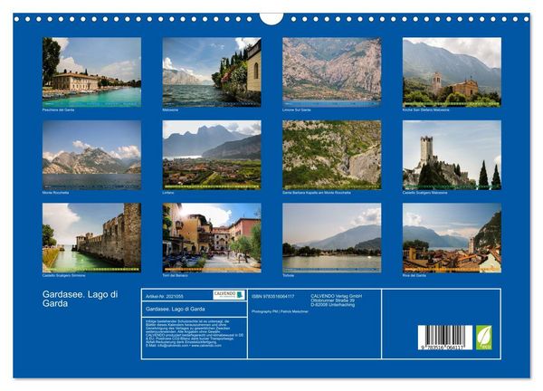 Produktbild: Gardasee. Lago di Garda (Wandkalender 2026 DIN A3 quer), CALVENDO Monatskalender