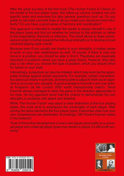 The Human Factor in Chess - The Testbook