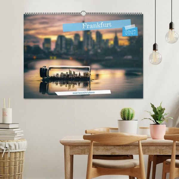 Produktbild: Frankfurt most beautiful places (Wall Calendar 2027 DIN A2 landscape), CALVENDO 12 Month Wall Calendar
