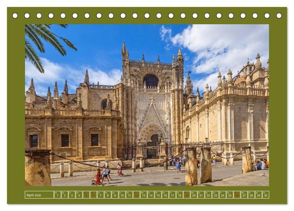 Produktbild: Ein Herz f&uuml;r Sevilla (Tischkalender 2026 DIN A5 quer), CALVENDO Monatskalender
