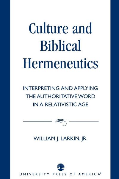 Produktbild: Culture and Biblical Hermeneutics
