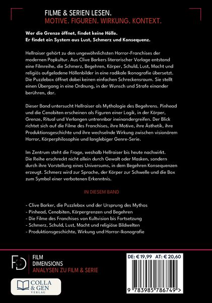 Produktbild: Hellraiser &ndash; Das Franchise (Film Dimensions)