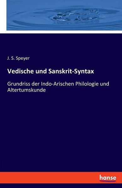 Produktbild: Vedische und Sanskrit-Syntax