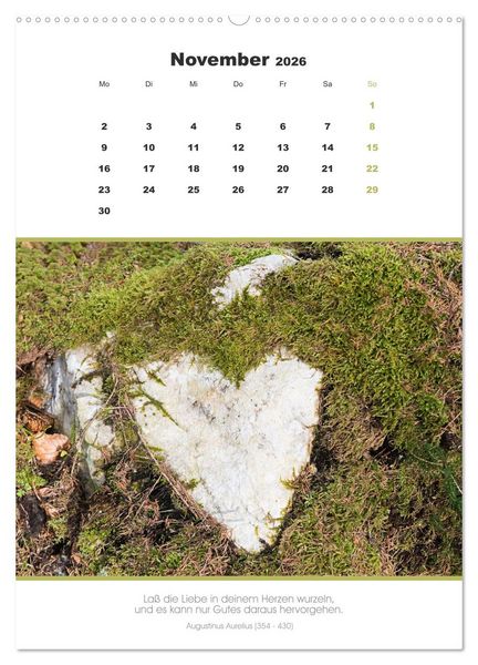 Produktbild: Attraktive Herzmotive 2026 (Wandkalender 2026 DIN A2 hoch), CALVENDO Monatskalender