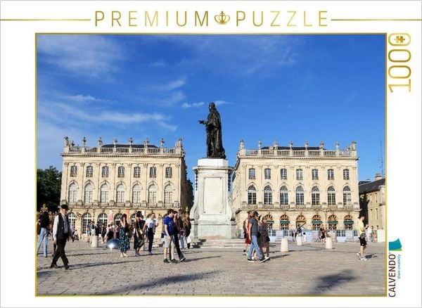 CALVENDO Puzzle Statue von Stanislas I. auf dem Place Stanislas in Nancy | 1000 Teile Lege-Größe 64x48cm Foto-Puzzle für glückliche Stunden