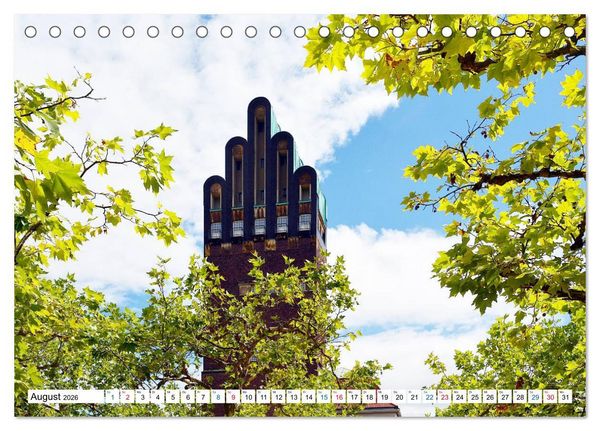 Produktbild: Jugendstil - Darmstadt (Tischkalender 2026 DIN A5 quer), CALVENDO Monatskalender