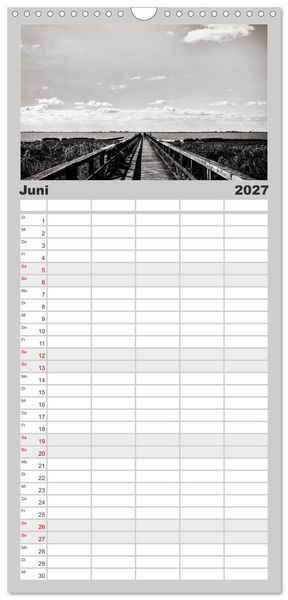 Produktbild: Familienplaner 2027 - Ein Blick auf Husum mit 5 Spalten (Wandkalender, 21 x 45 cm) CALVENDO