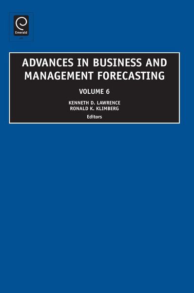 Produktbild: Advances in Business and Management Forecasting