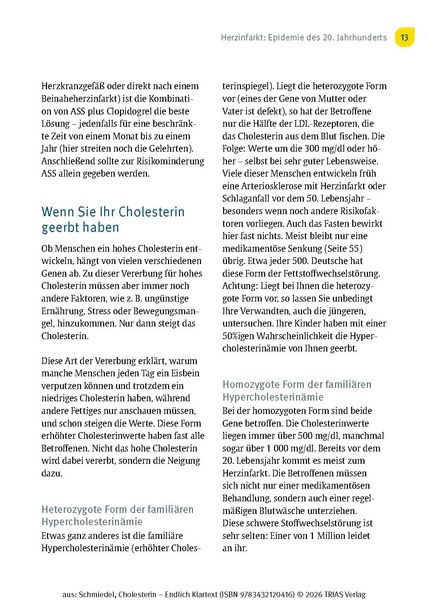 Produktbild: Cholesterin - Endlich Klartext