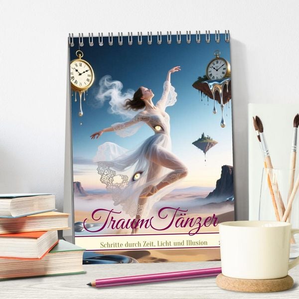 Produktbild: TraumT&auml;nzer - Schritte durch Zeit, Licht und Illusion (Tischkalender 2027 DIN A5 hoch), CALVENDO Monatskalender