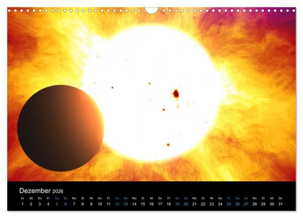 Produktbild: Weit entfernte unbekannte Welten (Wandkalender 2026 DIN A3 quer), CALVENDO Monatskalender