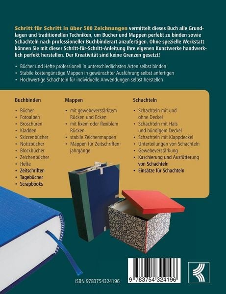 Produktbild: Buchbinden - B&uuml;cher handwerklich perfekt selbst binden