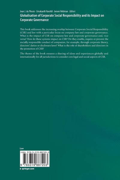 Produktbild: Globalisation of Corporate Social Responsibility and its Impact on Corporate Governance