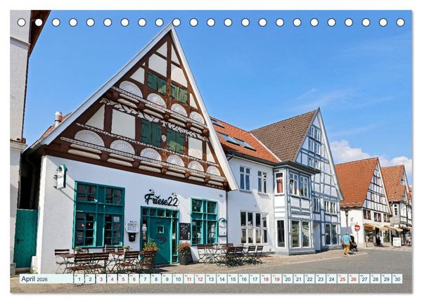 Produktbild: LEMGO - Weserrenaissance und Fachwerkromantik (Tischkalender 2026 DIN A5 quer), CALVENDO Monatskalender